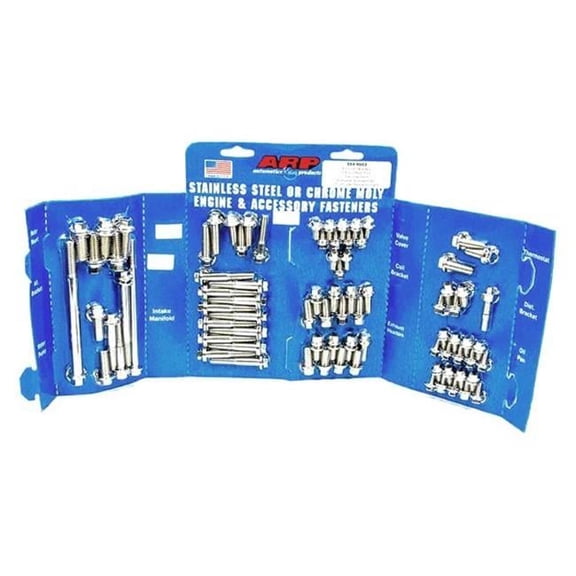554-9603 6 Point Stainless Steel Complete Engine Fastener Kit for Small Block Ford Boss Engine