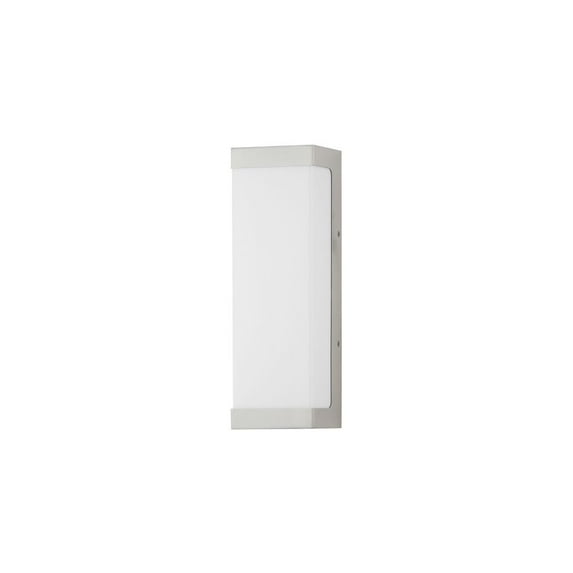 55522WTAL Maxim Lighting Tunnel - 9W 2 LED Outdoor Wall Mount-15 Inch Tall and 5 Inch Wide-Brushed Aluminum Finish