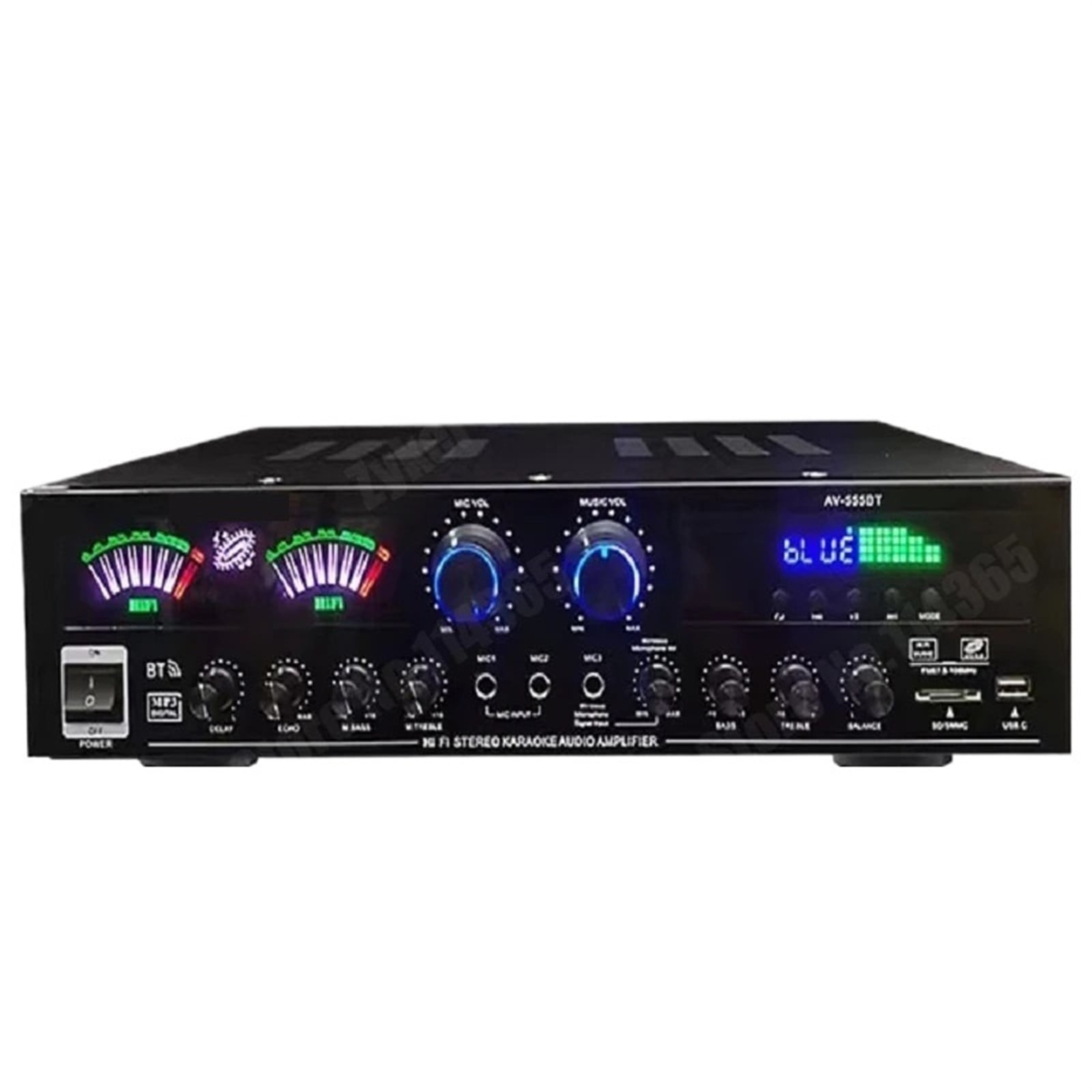 555BT Dynamic Screen Sound Amplifier 628BT HiFi Stereo Digital Amplify For Home Car Theater Max 2500W