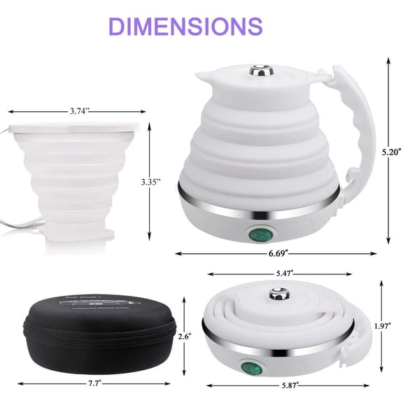555ML Dual Voltage Electric Water Kettle