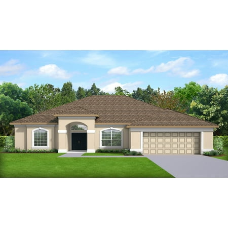 556-2316: Contemporary CMU 4 Bed, 2 Bath Luxury Home Plan, 2316 Sq Ft: Full Blueprints with License to Build by Home Plan Marketplace - Lesuto