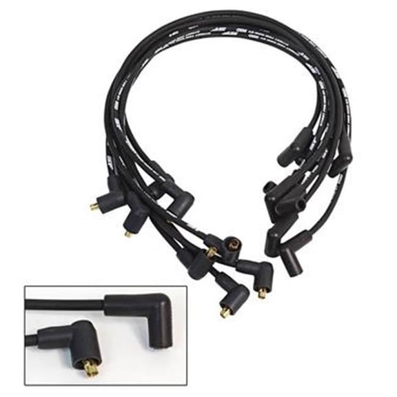 5564 Street Fire Wires Spark Plug Wire Set, Black
