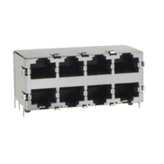 5569262-1 Connector Modular Jack 8P8C R/A Shielded :RoHS