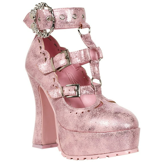 557-DAPHNE Chunky Heels Adult Shoes - Size 6