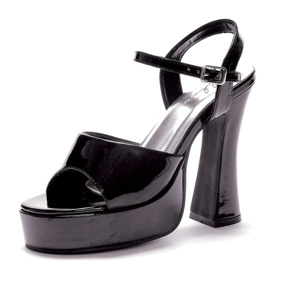 557-Lea Platform  Patent Leather Pumps Shoes