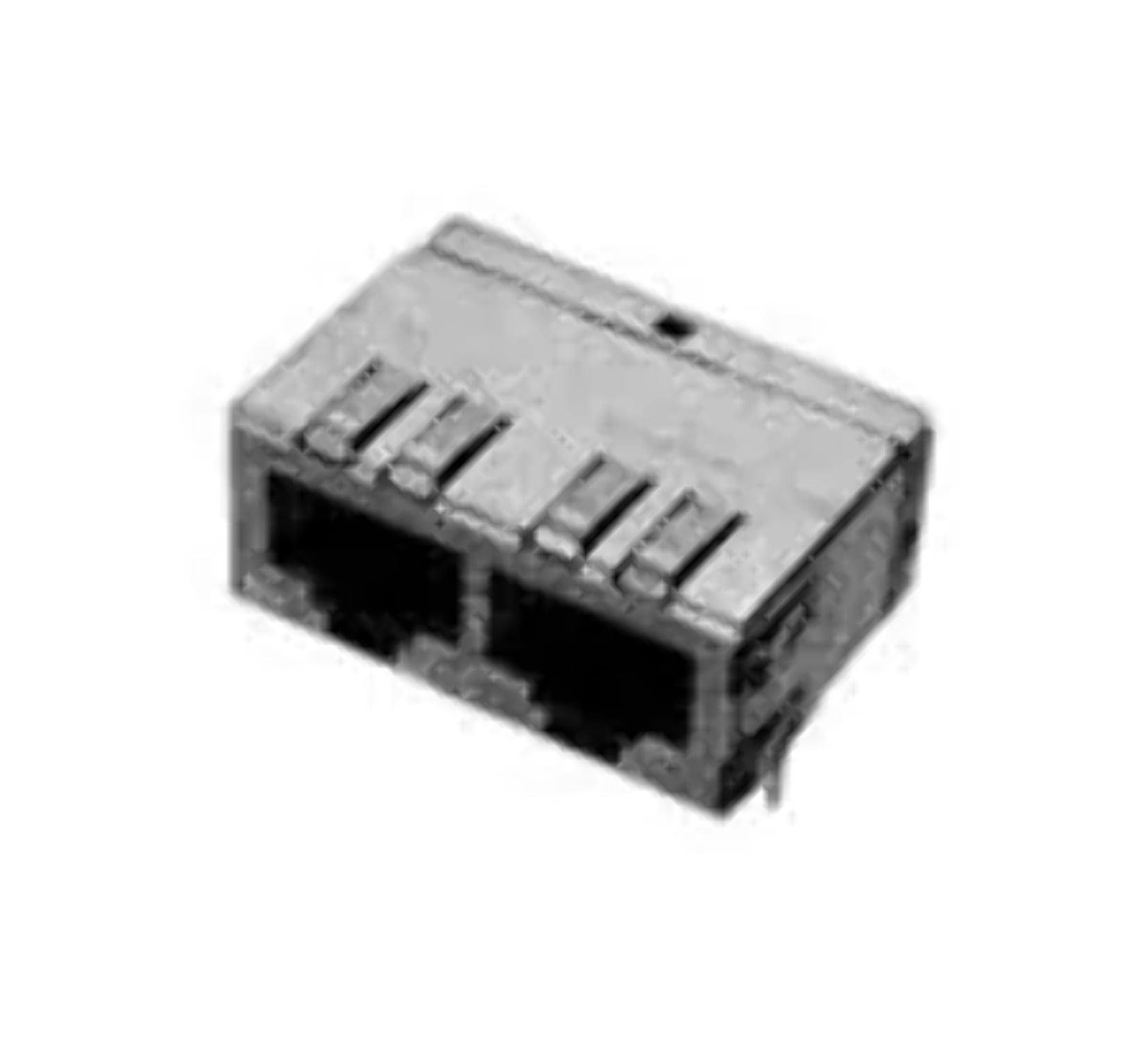 557570-2 Connector Modular Telephone and Telecom PCB Mounted Jack Multi ...