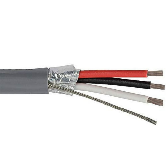 5576-100 Multi-Conductor Cable 3 Conductor 22AWG Stranded Shielded PVC Jacket 100 Feet, Red$$Tools & Hardware Other
