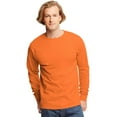 thumbnail image 1 of 5586 Hanes Men's ComfortSoft Long-Sleeve T-Shirt Safety Orange XL, 1 of 2