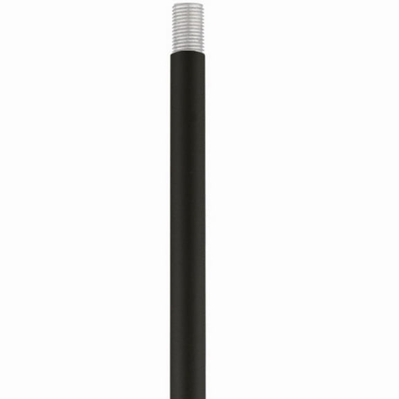55999-04-Livex Lighting-Accessory - 12 Inch Extension Rod-Black Finish