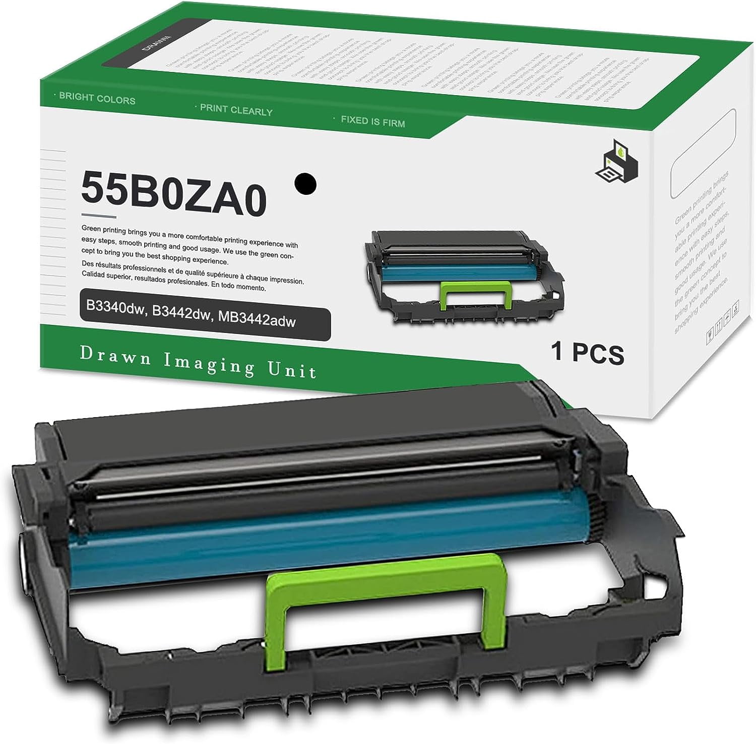 55B0ZA0 Black Imaging Unit(1Pack) Drwn 55B0ZA0 Imaging Unit