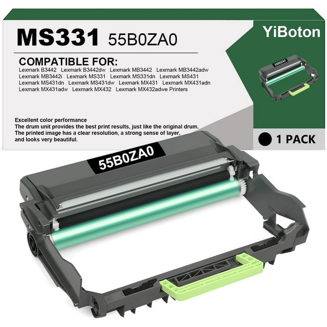 55B0ZA0 Drum Unit 55B0ZA0 Imaging Unit Compatible for Lexmark MS331