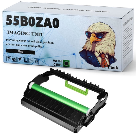 55B0ZA0 Imaging Unit Compatible for Lexmark 55B0ZA0 for B3340dw B3442dw MB3442adw MB3442i MS33ldn MS43ldn MS43ldw MX33ladn MX43ladn MX43ladw Printer