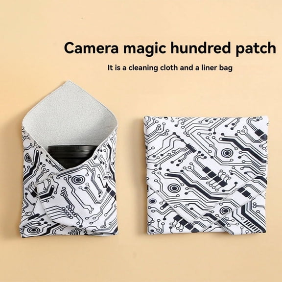 55CM Camera Bag Magic Self-Adhesive Cloth Cover Protective Wrap Lens Storage Cosmetic