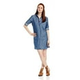 thumbnail image 1 of 55DSL by Diesel Juniors Daisetta Shirt Dress, Blue, XX-Small, 1 of 1