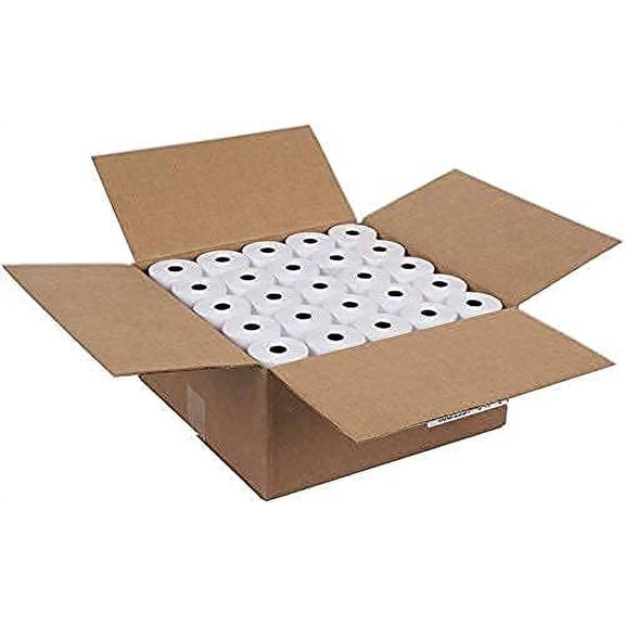 55GSM - Shrink Wrap 3 1/8 x230 Feet Clover Station Thermal Paper Rolls (1 CASE - 50 ROLLS) BPA Free M129C, M244a, M129 Star tsp100 Receipt Printer Paper from Unbranded