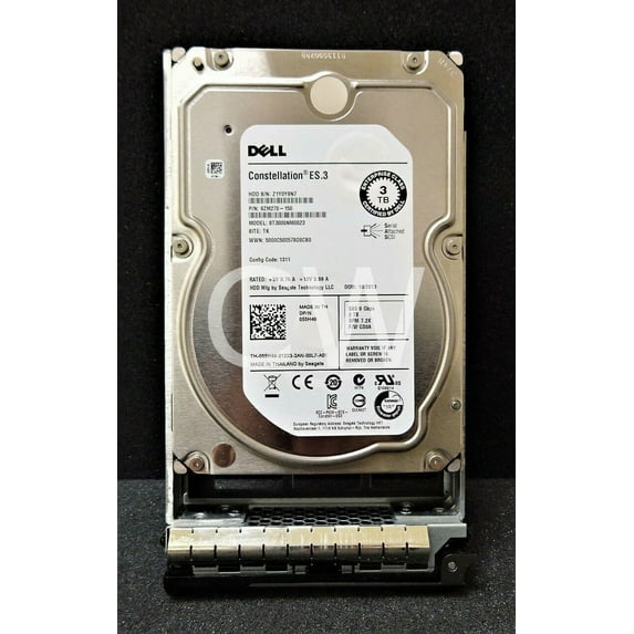 55H49 ST3000NM0023 Dell Constellation 3TB 7200RPM 6Gb 3.5" SAS R310 R320 T420 (NOT FOR HOME PC)