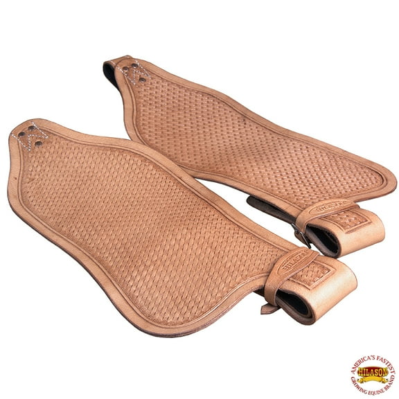 55HS Hilason Hand Tool Leather Saddle Replacement Fender Pair Hobble Strap