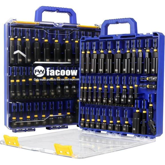 55PCS Impact Nut Driver Set Magnetic, SAE&Metric Nut Drivers, Deep Impact Nut Drivers, Impact Socket Adapters, Wing Nut Driver, Power Bit,Quick Release Extension, Pivoting Nutsetter,Storage Box