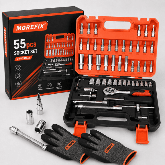 55PCS-Orange Socket Set