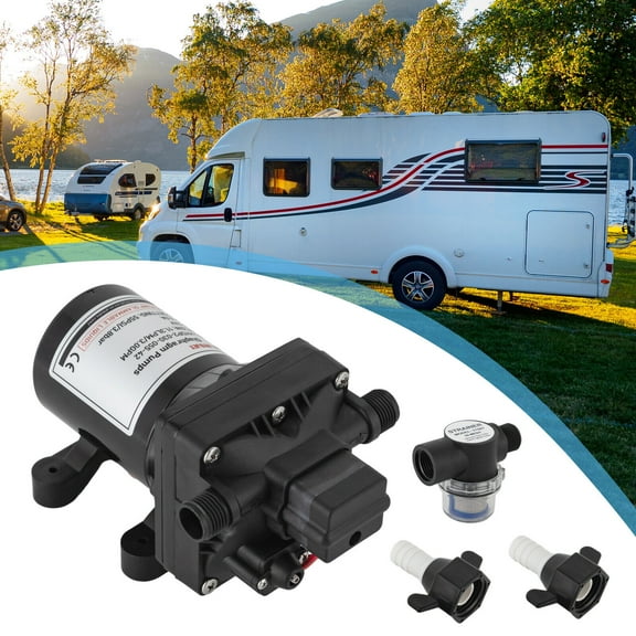 55PSI 24V Booster Self-priming Pump Water Diaphragm Pressure Pump for RV/Boat