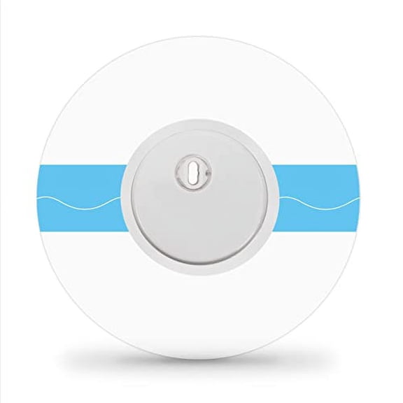 55Pack Libre 3 Sensor Covers,Breatheable & Waterproof Patches for Libre 3-Clear CGM Patches with No Glue in The Center-14 Days Sensor Patches-Without Hole