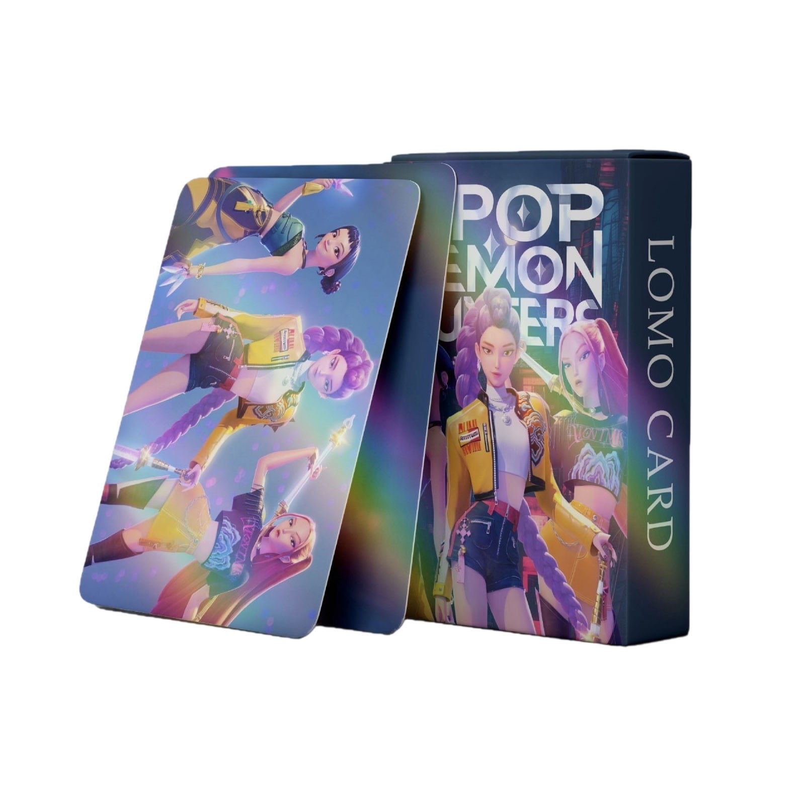 55Pack Kpop Demon Hunters Holographics Cartoon Photo Cards