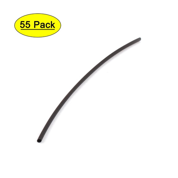 55Pcs 2:1 Heat Shrink Tube Wire Wrap Assortment Tubing Sleeve Kit 1mm-5mm 5 Size