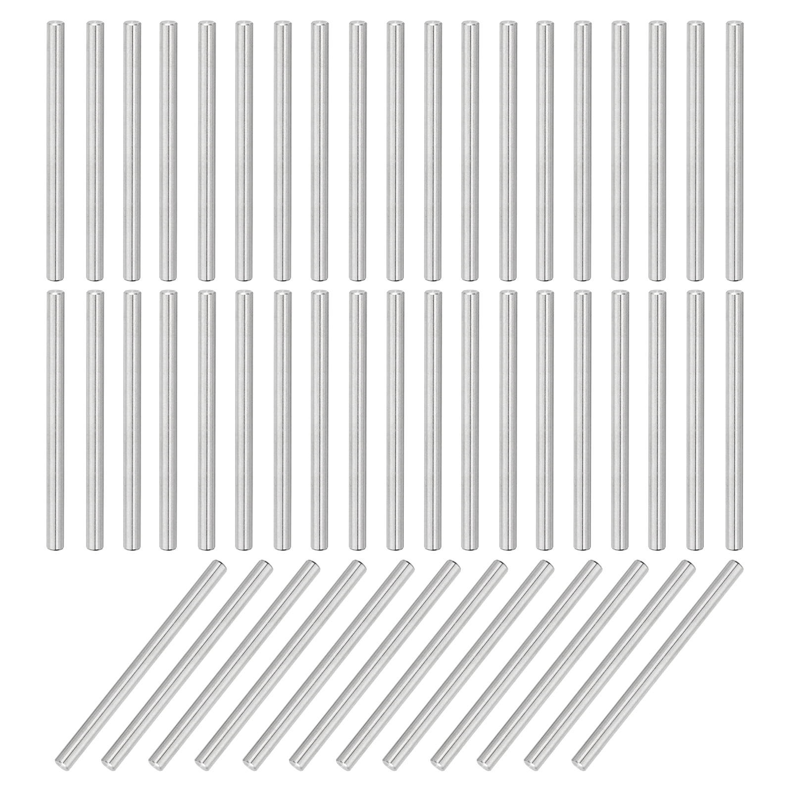 55Pcs Dowel Pin 4mm x 60mm Shelf Support Pin 304 Stainless Steel Shelf Pegs