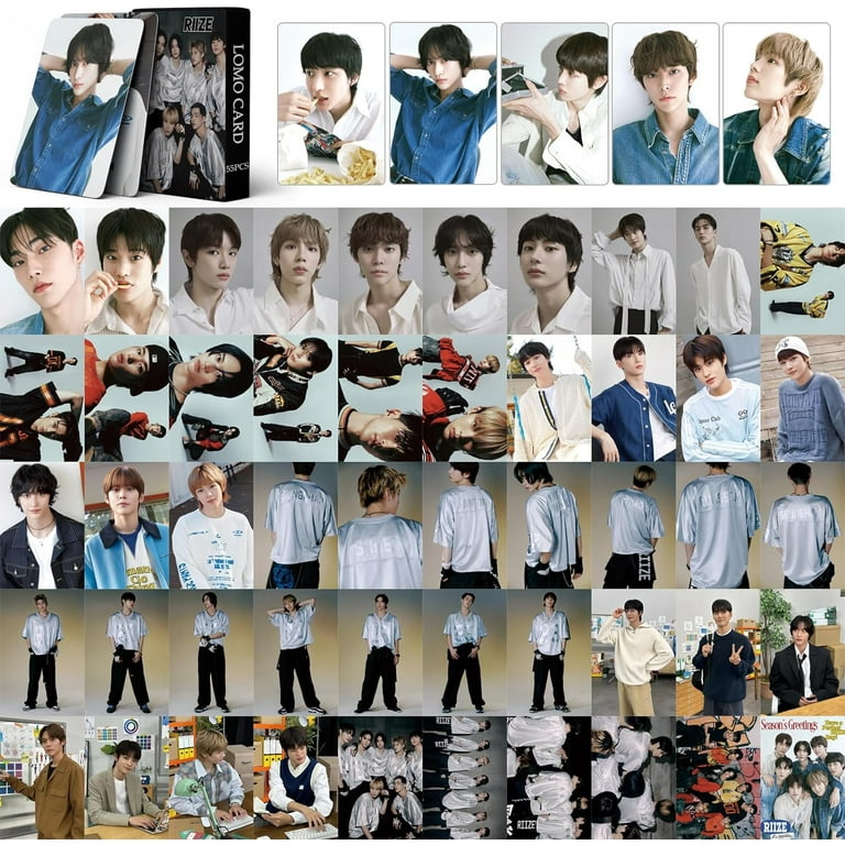 55Pcs KPOP RIIZE Lomo Card RIIZE Talk Saxy Album Poster RIIZE Gift