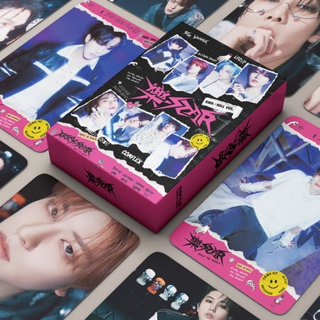 55Pcs Straykids LOMO Cards Stray kids Rock Star album poster ?Star Postcards MINI Photocards Straykids Maxident Greeting cards KPOP Merch For Fans