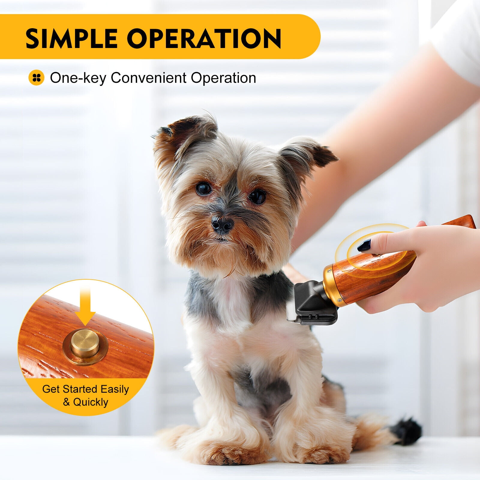 55W Electric Clipper Shears Tool Shearing Rabbit Cat Dog Pet Farm ...