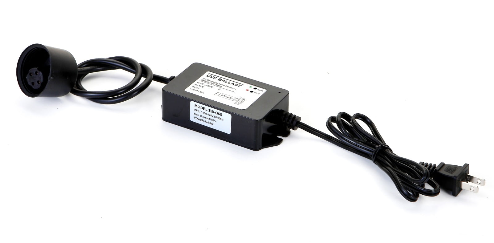 55W Black UV Ballast with LED Indicators