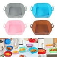 thumbnail image 1 of 55cm Mint Amazon Spot Air Fryer Mat Thickened Food Grade Silicone Baking Mat Home Air Fryer Baking Tray, 1 of 8