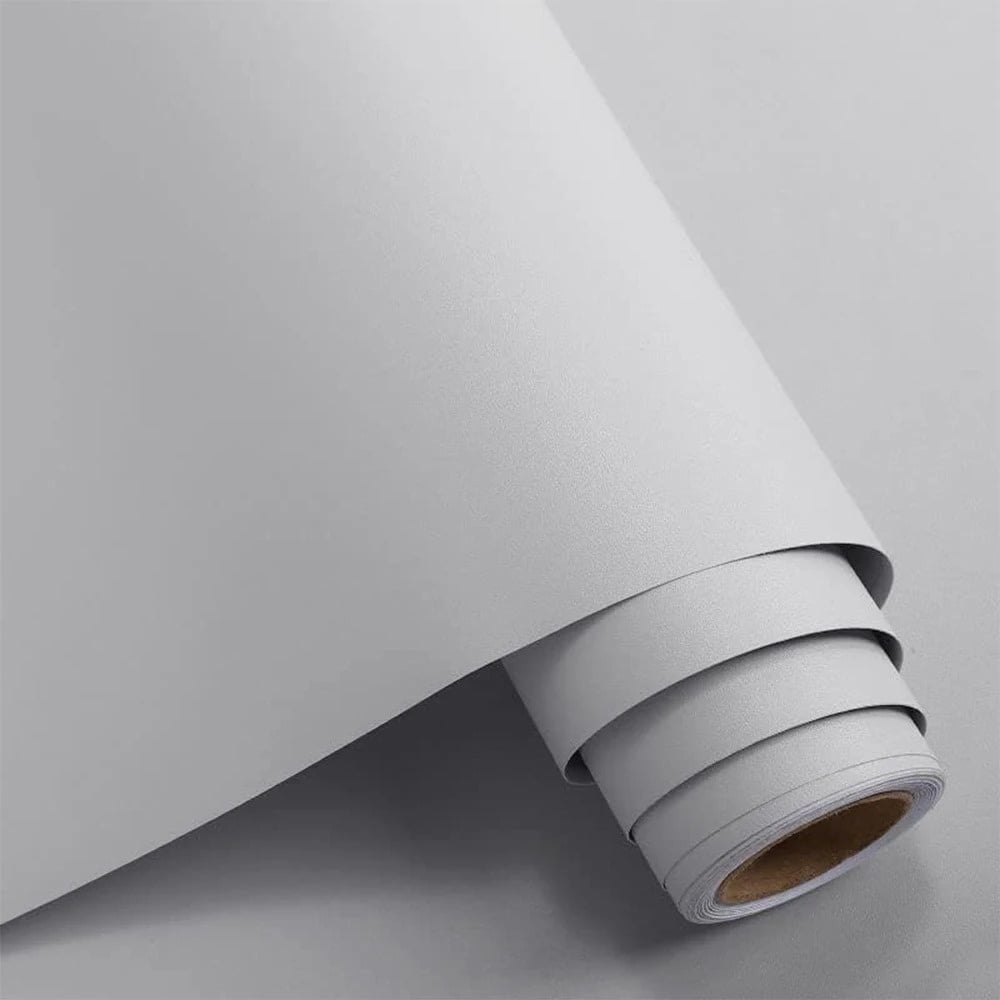 Matte Contact Paper 55cm Wide Matte white Waterproof Self-Adhesive Vinyl Wallpaper - Peel ...