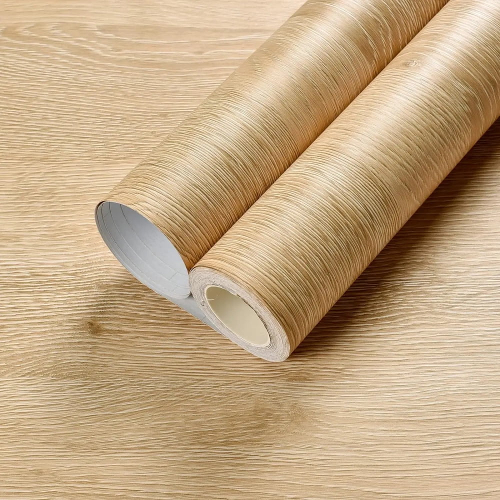 55cm Wide Wood Grain Home Decor Furniture Waterproof Vinyl Wall Sticker ...