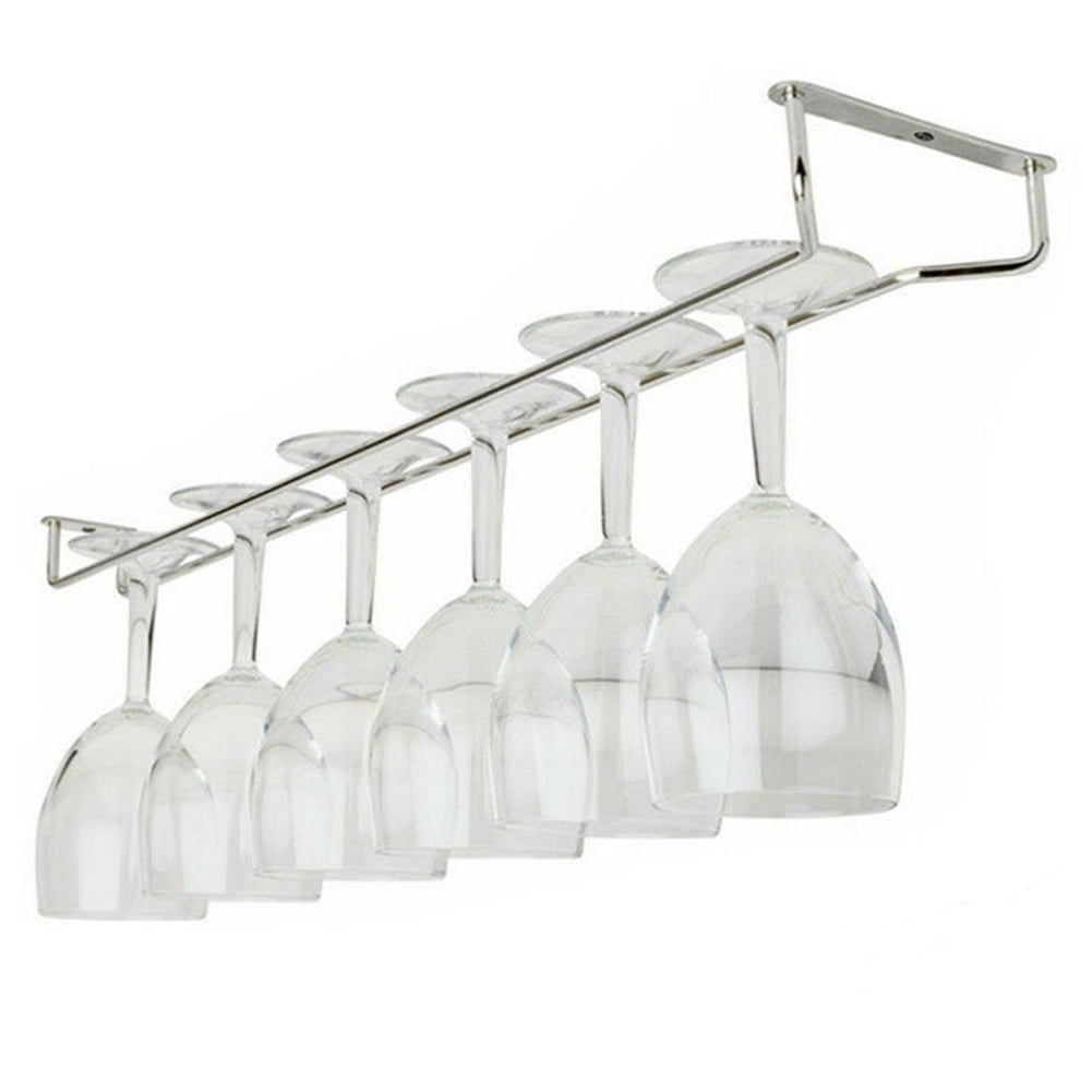 55cm Wine Glass Rack Under Hanging Stemware Hanger Holder