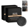 thumbnail image 1 of 55g Gray Hair Coverage Soap Hair Reverse Shampoo Soap Bar White Hair Darkening Soap Natural Hair Care Shampoo Bar For Men Women, 1 of 5