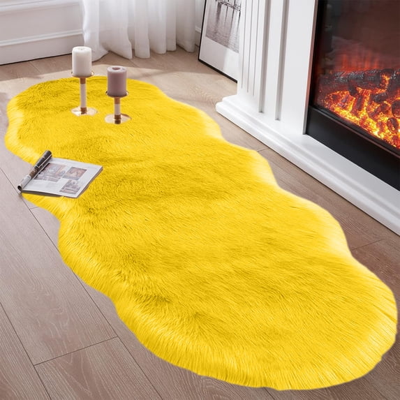 55in Extra Large Bedroom Rug Plush Long Velvet Fleece Runner Bath Carpet 50x140cm Soft Comfortable Water Absorbent Non Slip Thick Washable for Living Room Bedside Bathroom Dorm Modern Home Decor