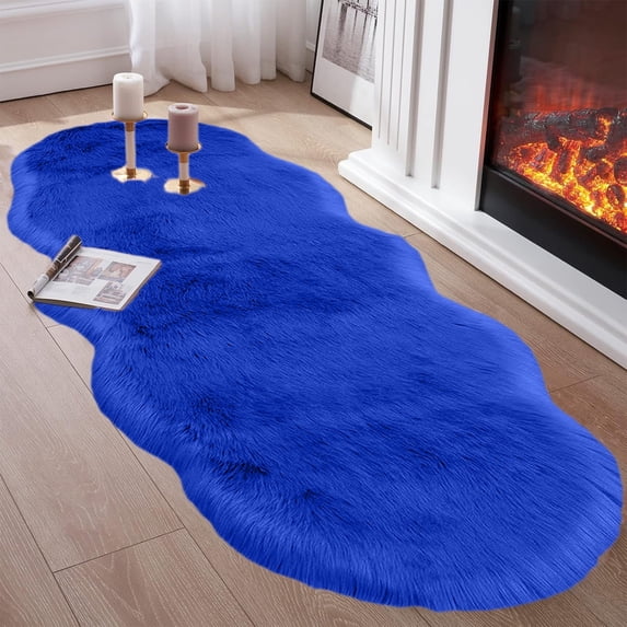 55in Extra Large Bedroom Rugs Plush Rugs For Bedroom Rugs Bath Carpet Living Room Runner Rug Soft Fluffy Shaggy Bedside Rugs for Bedroom, Living Room, Indoor Floor Carpet for Kids Girls and Boys