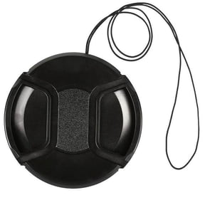 55mm Center Pinch Snap on Front Lens Cap Cover String for Canon Nikon 2022 J5Z7