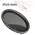 thumbnail image 1 of K&F CONCEPT 55mm ND2-ND400 (9 Stops) Variable ND Filter Neutral Density Adjustable Filter Compatible with Canon Nikon DSLR Cameras + Lens Cleaning Cloth, 1 of 8