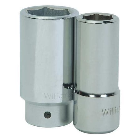 55mm x 3/4" Drive 6 Point Deep Supertorque Socket, Chrome Finish. Not Suitable For Impact Use. Williams # JHW33755