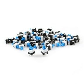 55pcs 6 Pins DPDT Self-locking Power Micro Push Button Switches 7mmx7mm