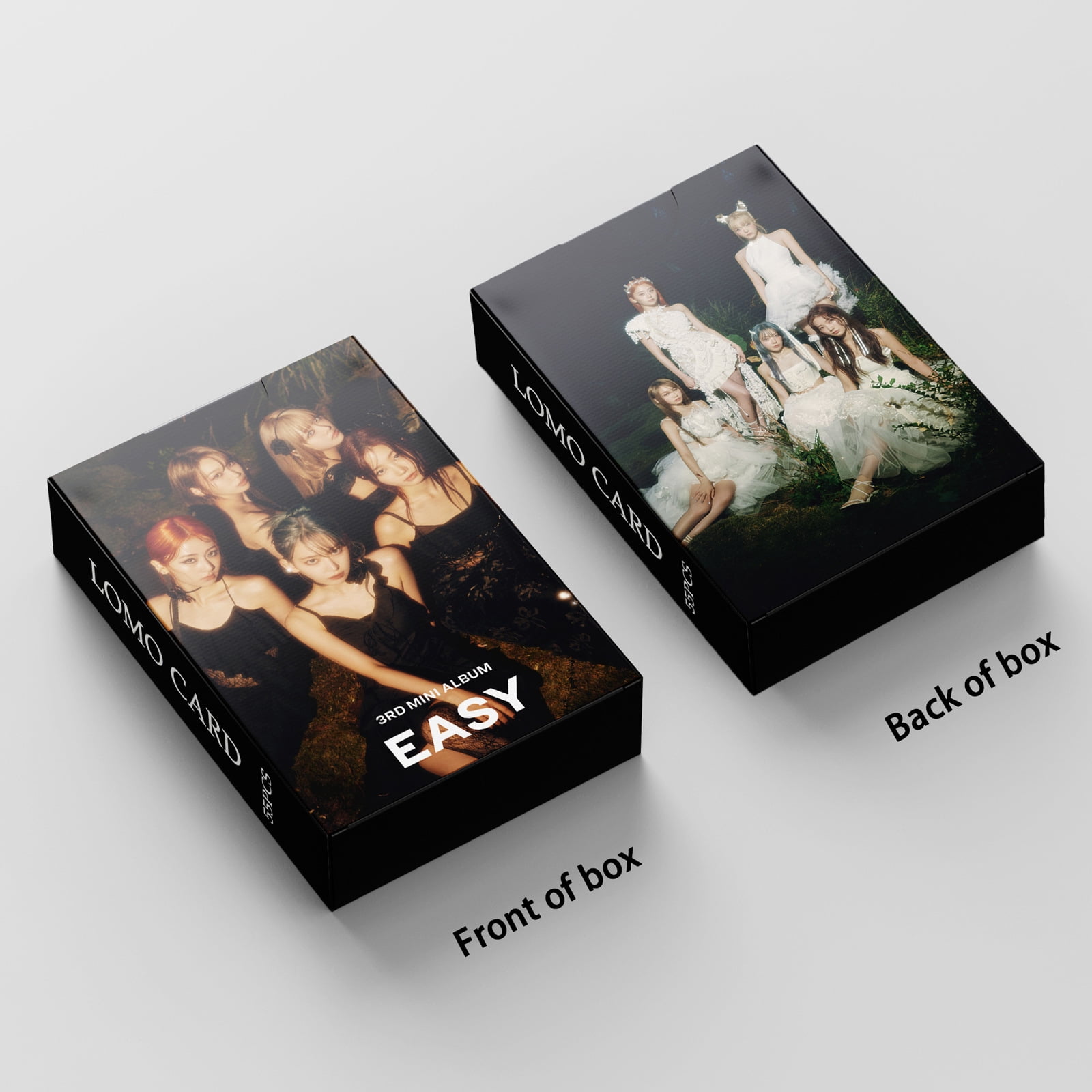 55pcs/Box Kpop LE SSERAFIM 3rd Mini Album EASY lomo cards IU
