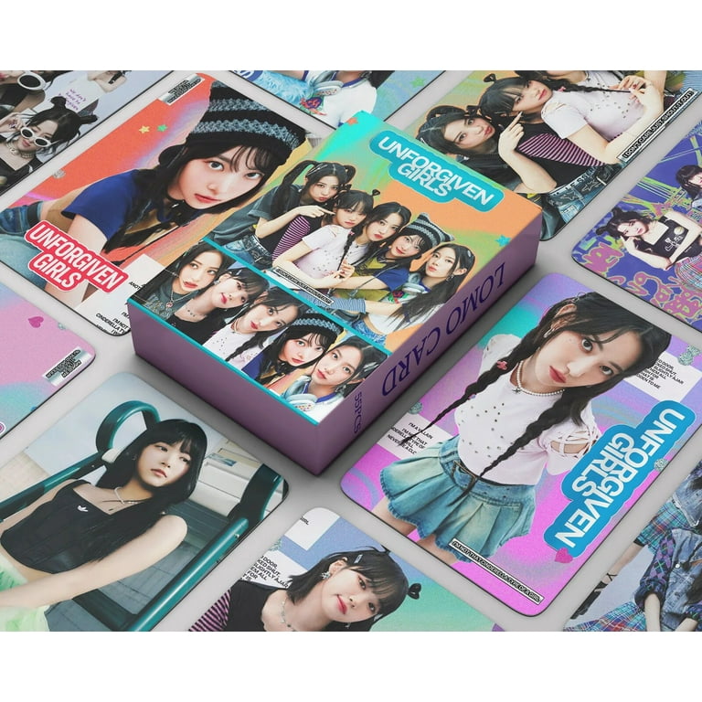55pcs/Box Kpop LE SSERAFIM New album Unforgiven lomo cards SAKURA