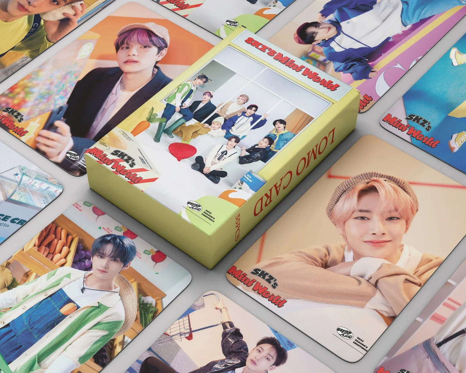 55pcs/Box Kpop Stray kids Room Mates lomo cards time out NO EASY ...