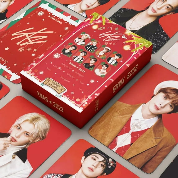 55pcs/Box Kpop Straykids 2023 Xmax Photo Cards, SKZ Perfect Day 2024 lomo cards Felix HyunJin solo Photo Card
