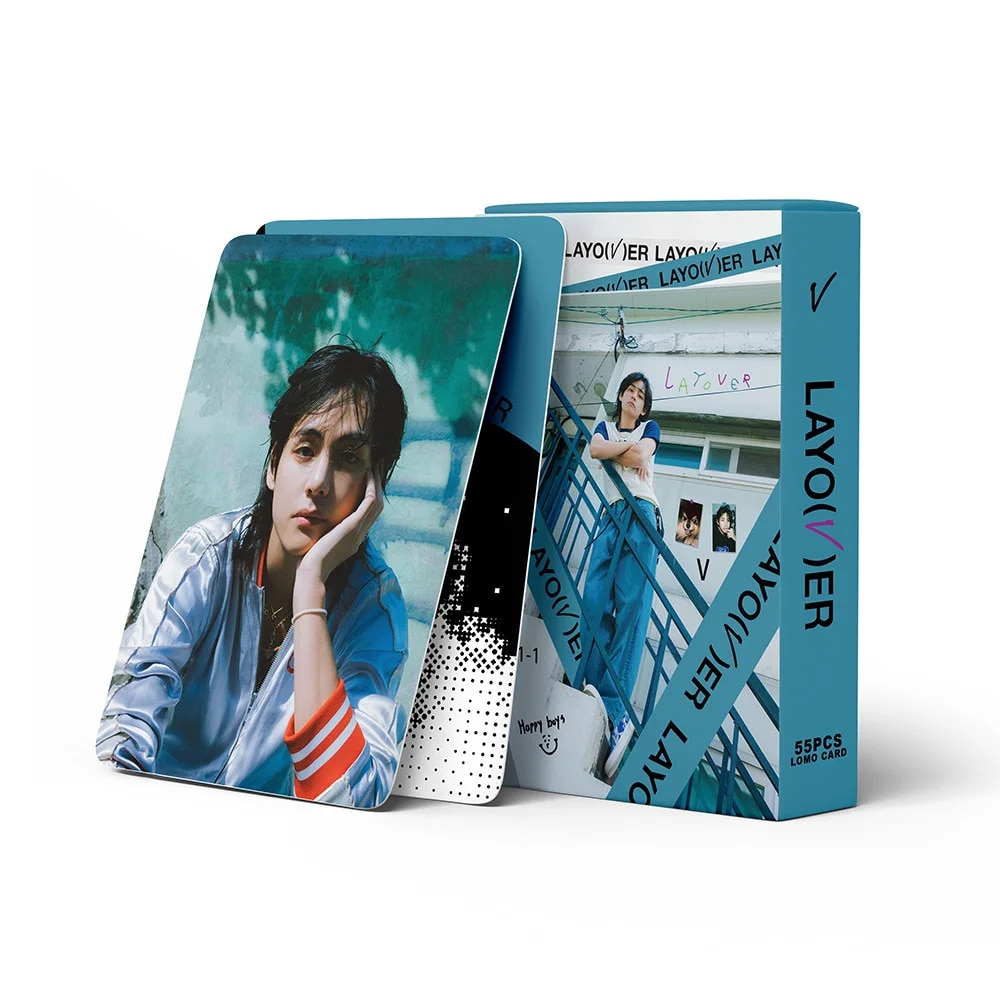 55 Cartes Photos BTS V – Album Layover – Collection Lomo Pour Fans Army, Cadeau Idéal