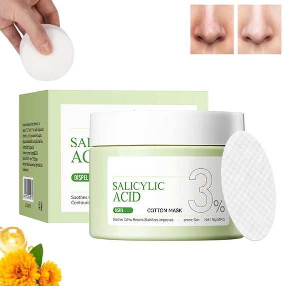 55pcs Hydration Toner Pad Textured Exfoliating Facial Pad For Face Peeling And Face Care Toner Pad 110ml