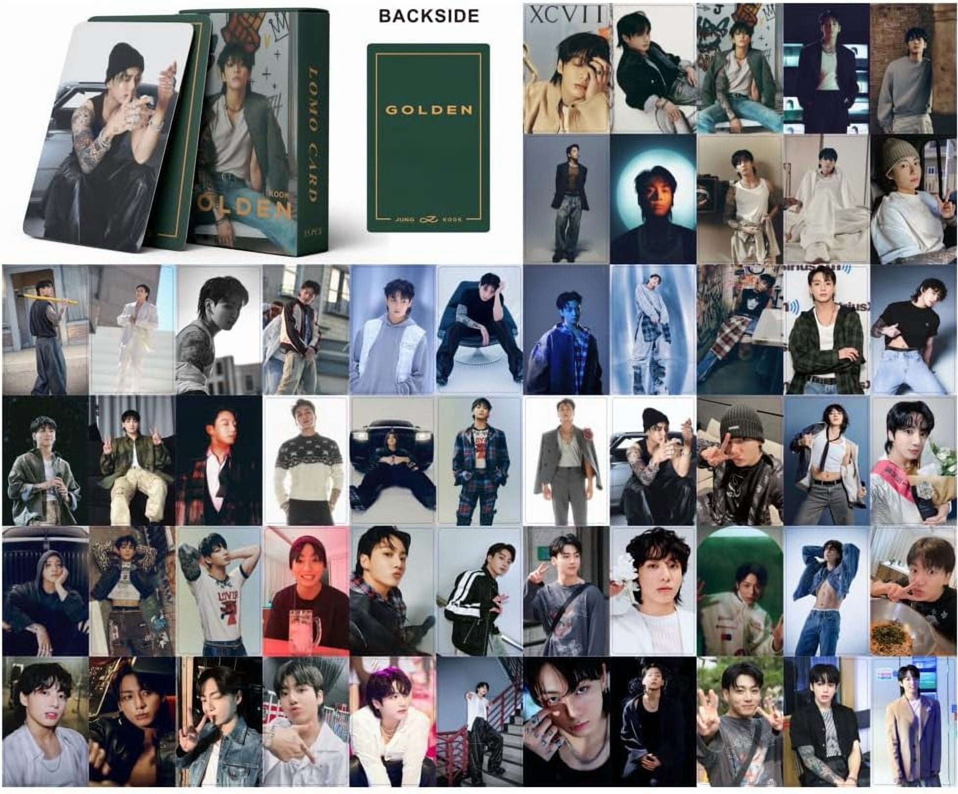 55pcs Lomo Cards BTS JungKook GOLDEN New Album Bangtan Boys